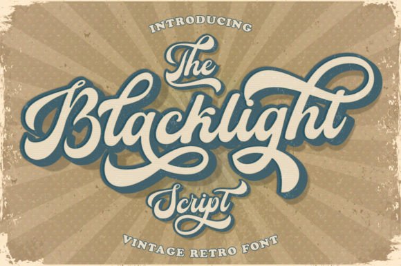 Blacklight Script: A Groovy Throwback for Modern Design