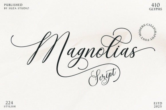Designing with Heart: The Allure of Magnolias Script