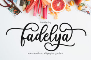 Fadelya Script: A Modern Calligraphy Font for Creative Projects