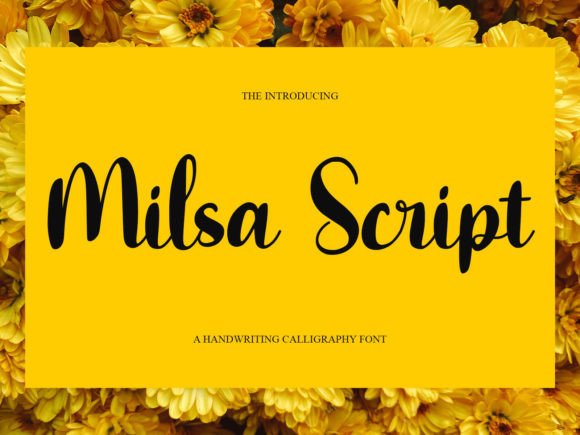 Milsa Script: Crafting Brand Stories with Handwritten Elegance