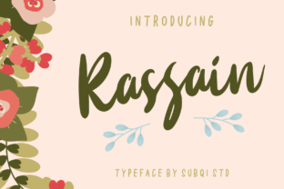 Rassain Script: A Handmade Typeface with Organic Flow
