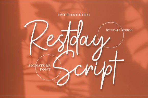 Restday Signature Script: The Handwritten Font for Modern Creatives
