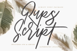 Rups Script: The Authentic Brush Font for Modern Designers